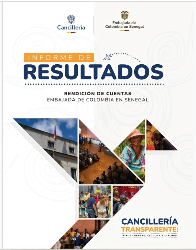 Rendición de cuentas Embajada de Colombia en Senegal.